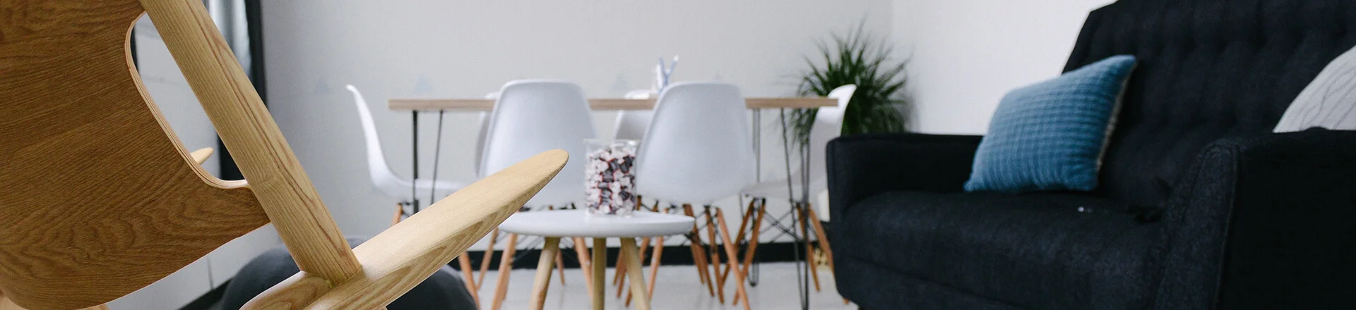 point of view from behind the furnitures